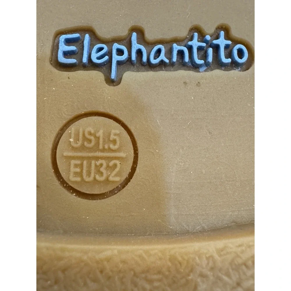 Elephantito Clayten booties in grey leather‎ Size 1.5